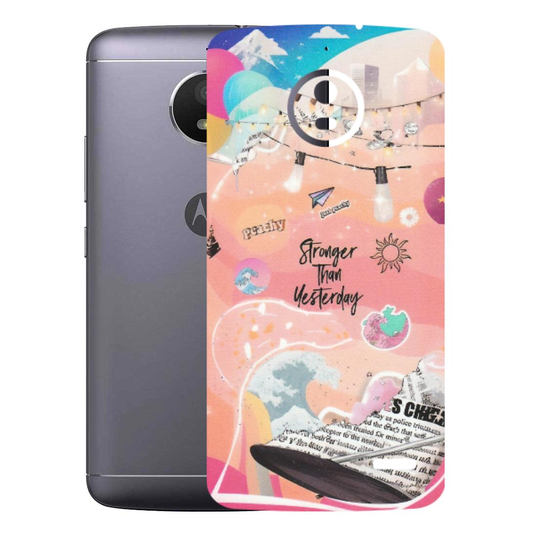 Motorola Phone Skins (All Models) - Stronger Then Yesterday - Matte Finish (M-128) Motorola Moto E4