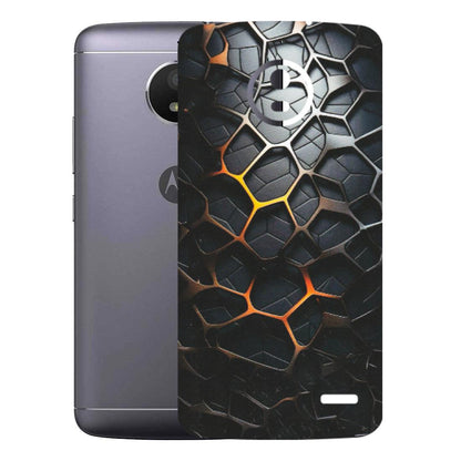 Motorola Phone Skins (All Models) - New Abstract Graphite Tiles - Matte Finish (M-130) Motorola Moto E4