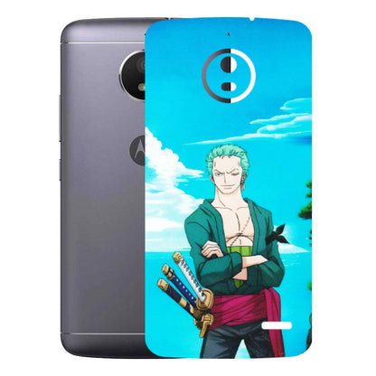Motorola Phone Skins (All Models) - Cool Swordman Zoro Anime - Matte Finish (M-143) Motorola Moto E4