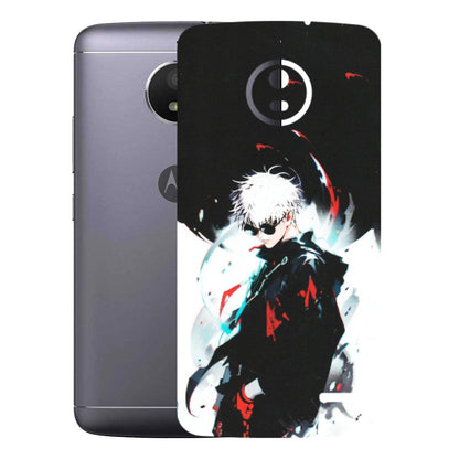 Motorola Phone Skins (All Models) - Gojo Powerful Charater Kaisen Anime - Matte Finish (M-144) Motorola Moto E4