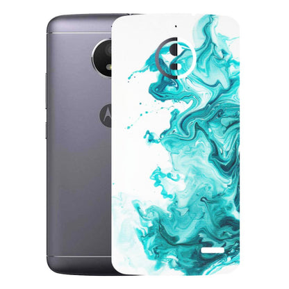 Motorola Phone Skins (All Models) - Sky Blue Abstract Colour - Matte Finish (M-146) Motorola Moto E4