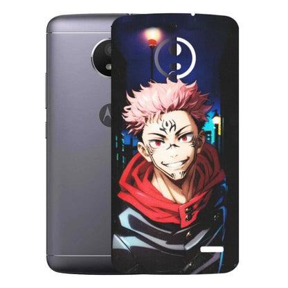 Motorola Phone Skins (All Models) - Yuji Itadori Funny Face Anime - Matte Finish (M-152) Motorola Moto E4