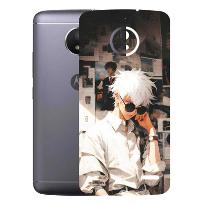 Motorola Phone Skins (All Models) - Gojo Satoru Jujustu Kaisen Anime - Matte Finish (M-156) Motorola Moto E4