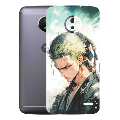 Motorola Phone Skins (All Models) - Pirate Hunter One Piece Anime - Matte Finish (M-157) Motorola Moto E4