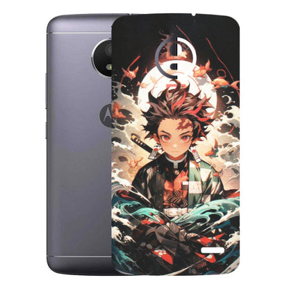 Motorola Phone Skins (All Models) - Tanjiro Demon Slayer Anime - Matte Finish (M-158) Motorola Moto E4