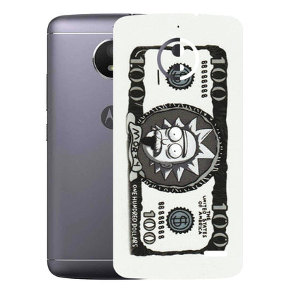 Motorola Phone Skins (All Models) - Rick And Morty Hundred Dollar Anime - Matte Finish (M-161) Motorola Moto E4
