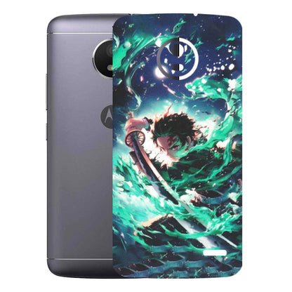 Motorola Phone Skins (All Models) - Sword Fighter Anime - Matte Finish (M-29) Motorola Moto E4