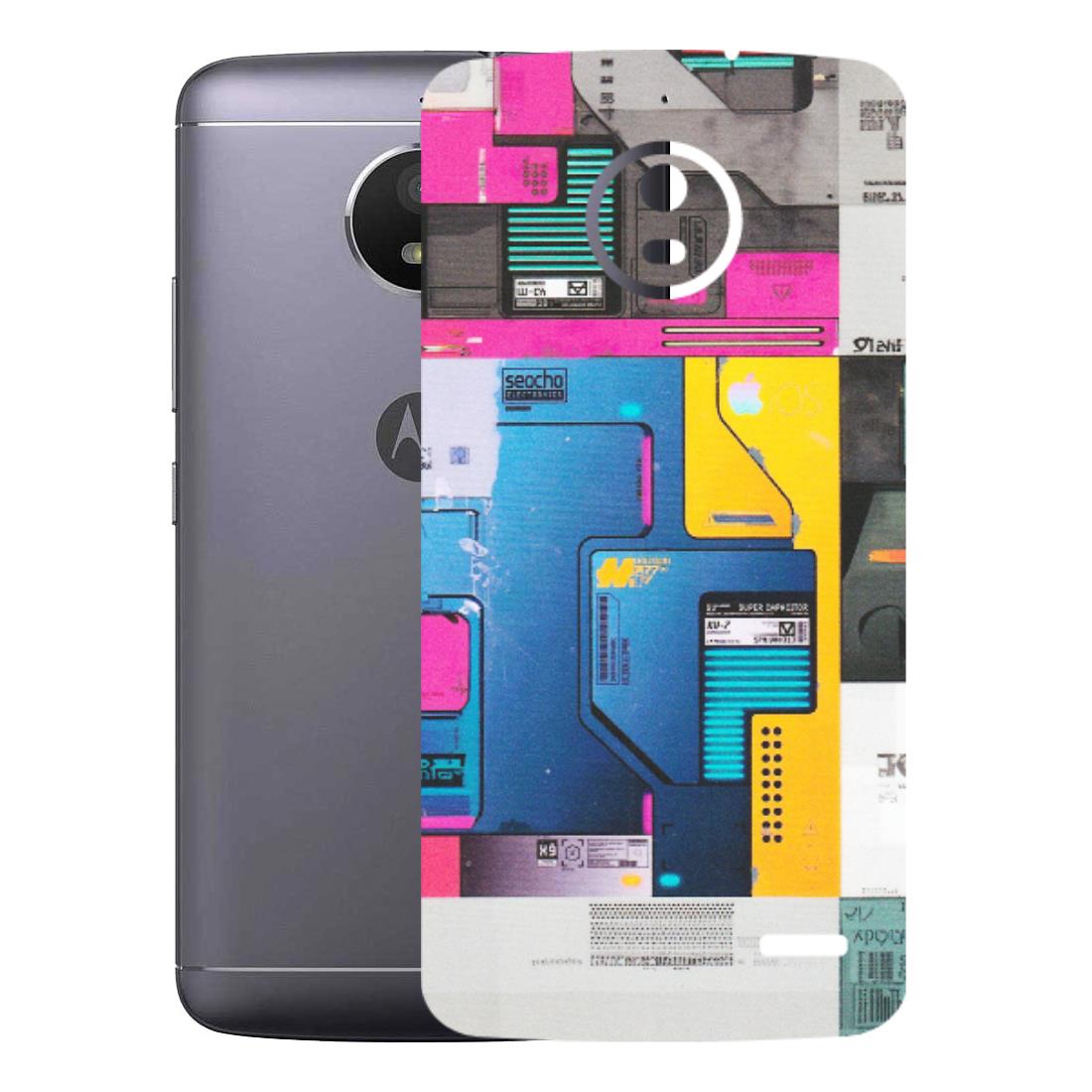 Motorola Phone Skins (All Models) - Colourfull Motherboard Internals - Matte Finish (M-55) Motorola Moto E4