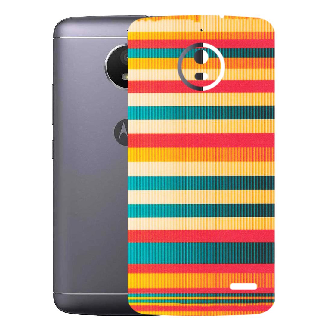 Motorola Phone Skins (All Models) - Colourful Stripes Soothing Effect - Matte Finish (M-86) Motorola Moto E4