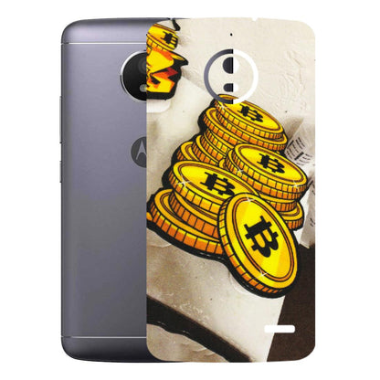 Motorola Phone Skins (All Models) - Billionaire Bitcoin Collection - Matte Finish (M-92) Motorola Moto E4