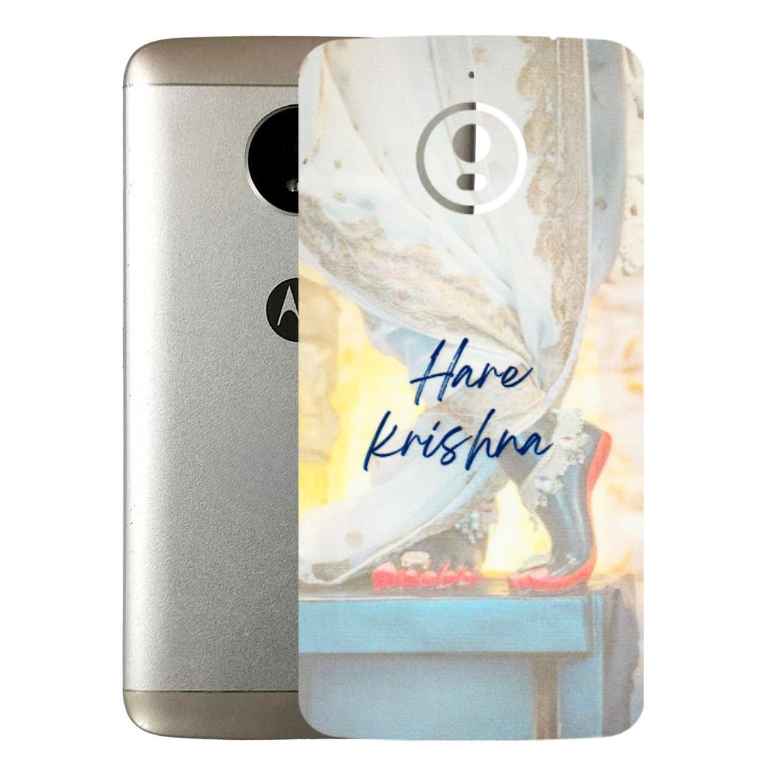 Motorola Phone Skins (All Models) - Hare Krishna - 3D Embossed Finish (L-03) Motorola Moto E4 Plus