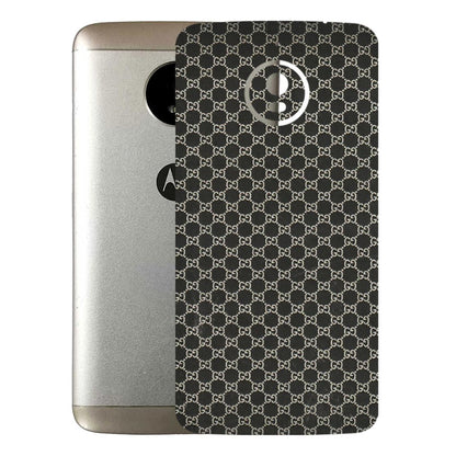 Motorola Phone Skins (All Models) - Black G Print - 3D Embossed Finish (L-109) Motorola Moto E4 Plus