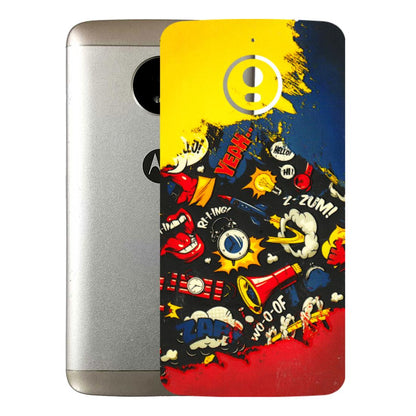 Motorola Phone Skins (All Models) - Pacific Doodle Art - 3D Embossed Finish (L-120) Motorola Moto E4 Plus