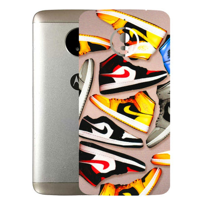 Motorola Phone Skins (All Models) - Sneaker Lover - 3D Embossed Finish (L-135) Motorola Moto E4 Plus