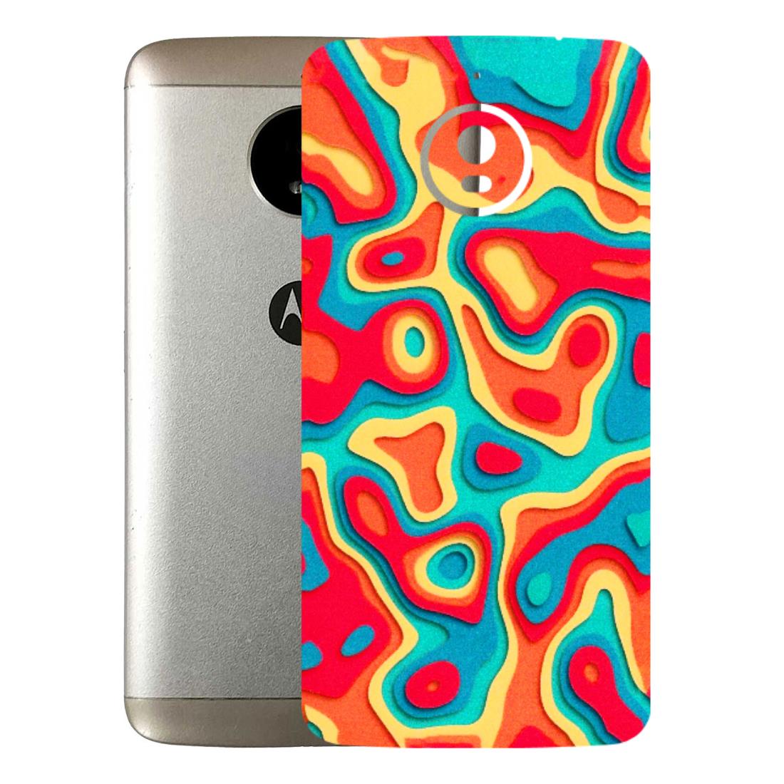 Motorola Phone Skins (All Models) - Abstract Swirl - 3D Embossed Finish (L-150) Motorola Moto E4 Plus