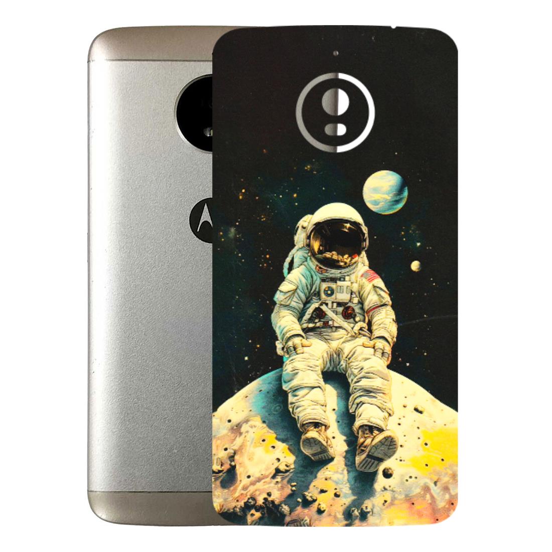Motorola Phone Skins (All Models) - Astronaut in Space - 3D Embossed Finish (L-16) Motorola Moto E4 Plus