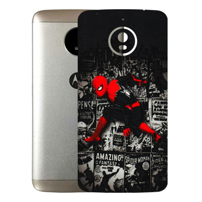 Motorola Phone Skins (All Models) - SpiderMan New - 3D Embossed Finish (L-162) Motorola Moto E4 Plus