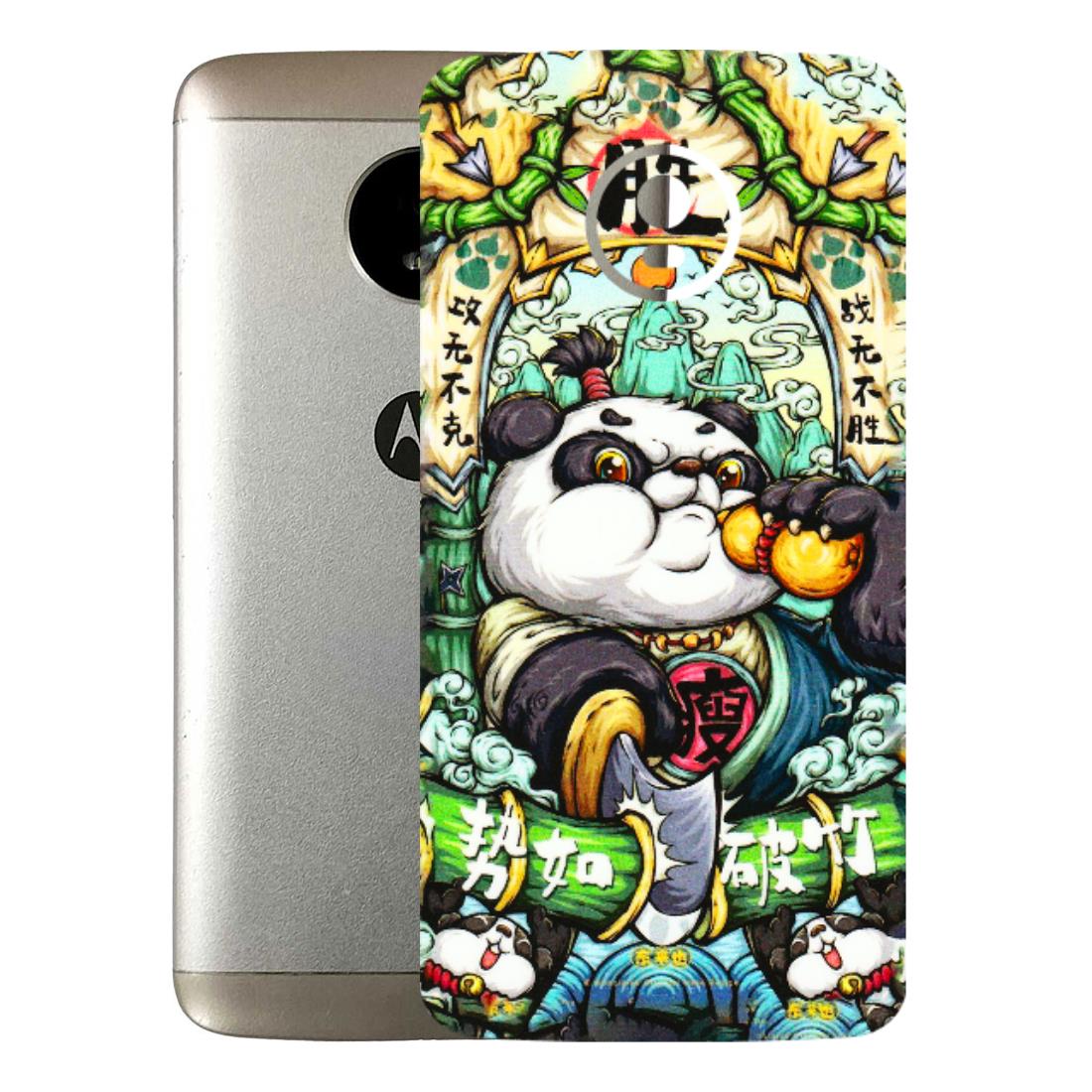 Motorola Phone Skins (All Models) - Royal Rich Panda - 3D Embossed Finish (L-170) Motorola Moto E4 Plus