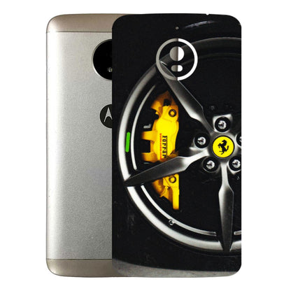 Motorola Phone Skins (All Models) - Ferrari Wheel Alloy - 3D Embossed Finish (L-173) Motorola Moto E4 Plus
