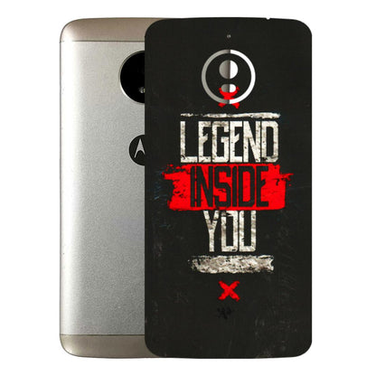 Motorola Phone Skins (All Models) - Legend Inside You - 3D Embossed Finish (L-186) Motorola Moto E4 Plus