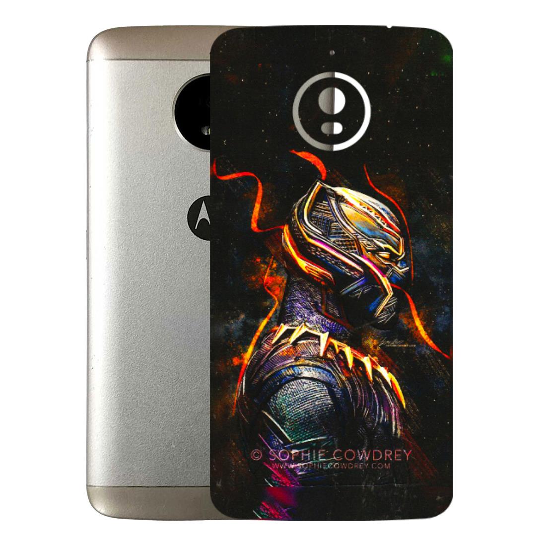 Motorola Phone Skins (All Models) - Black Panther - 3D Embossed Finish (L-190) Motorola Moto E4 Plus