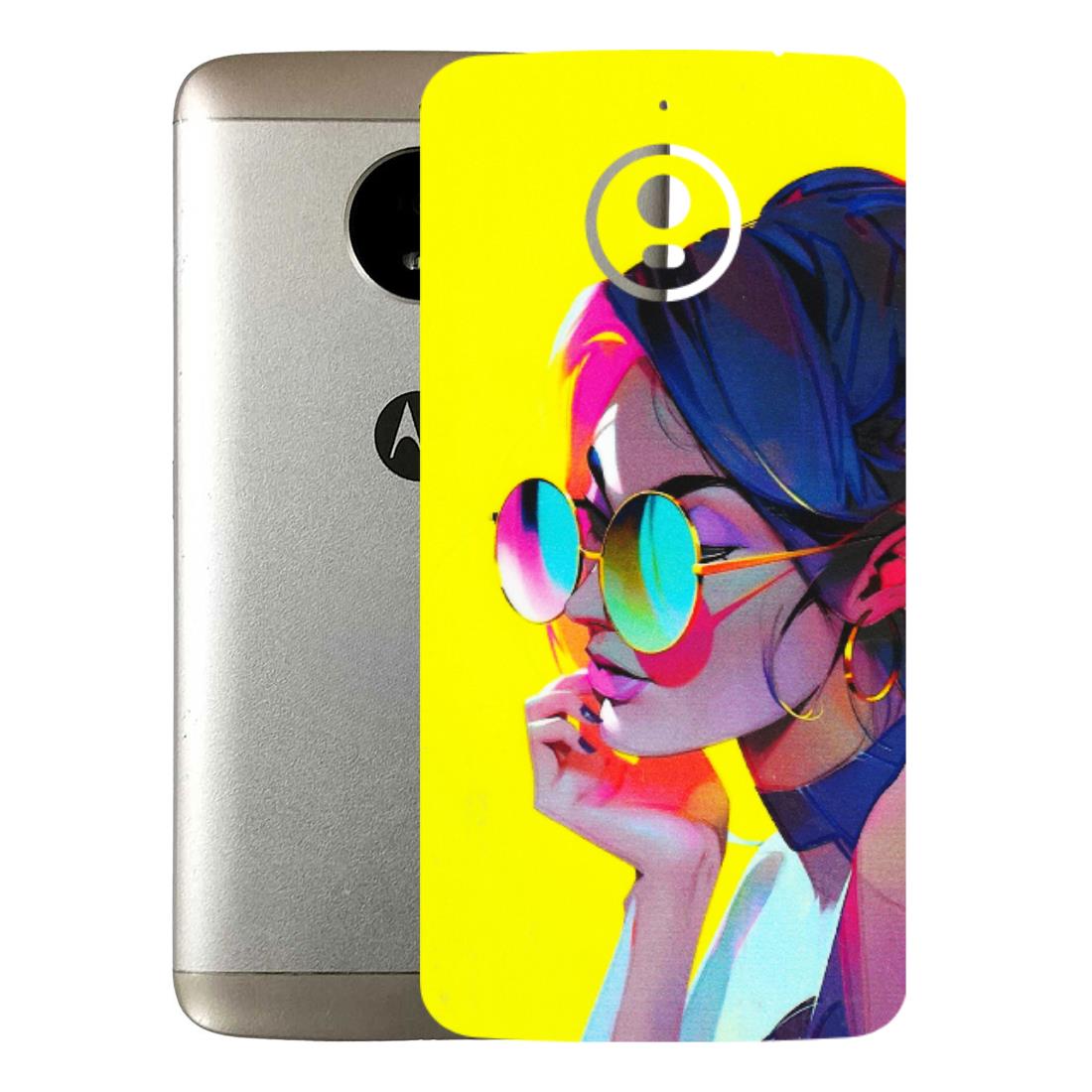 Motorola Phone Skins (All Models) - Bold Stylish Girl - 3D Embossed Finish (L-222) Motorola Moto E4 Plus
