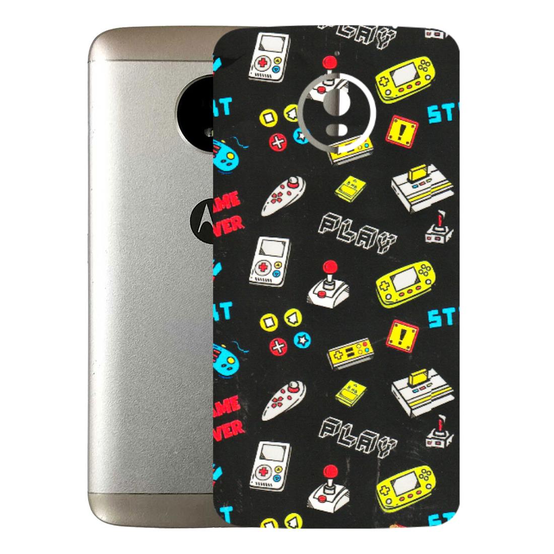 Motorola Phone Skins (All Models) - Gaming Doodles - 3D Embossed Finish (L-224) Motorola Moto E4 Plus