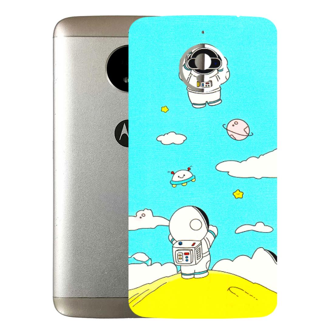 Motorola Phone Skins (All Models) - Blue Skies Astro Float - 3D Embossed Finish (L-230) Motorola Moto E4 Plus
