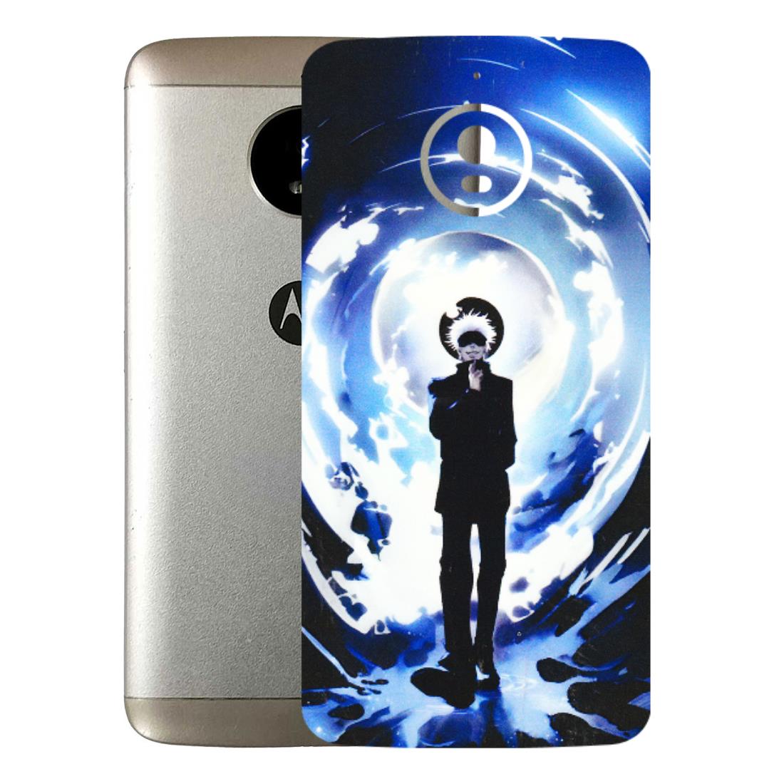 Motorola Phone Skins (All Models) - Satoru Gojo Dark Blue - 3D Embossed Finish (L-235) Motorola Moto E4 Plus