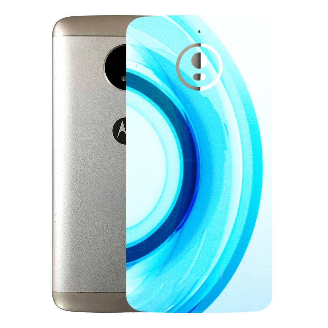 Motorola Phone Skins (All Models) - The Blue Curve - 3D Embossed Finish (L-244) Motorola Moto E4 Plus