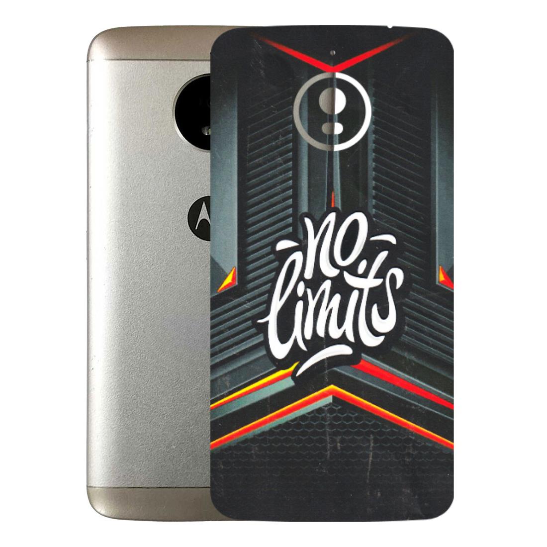Motorola Phone Skins (All Models) - No Limits - 3D Embossed Finish (L-286) Motorola Moto E4 Plus