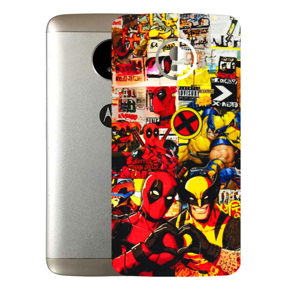 Motorola Phone Skins (All Models) - Spidy Wolverine - 3D Embossed Finish (L-310) Motorola Moto E4 Plus