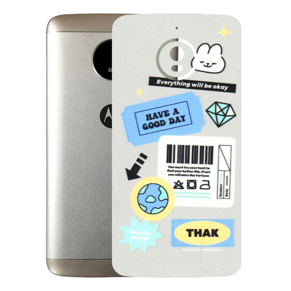 Motorola Phone Skins (All Models) - Will Be Okay Design - 3D Embossed Finish (L-316) Motorola Moto E4 Plus