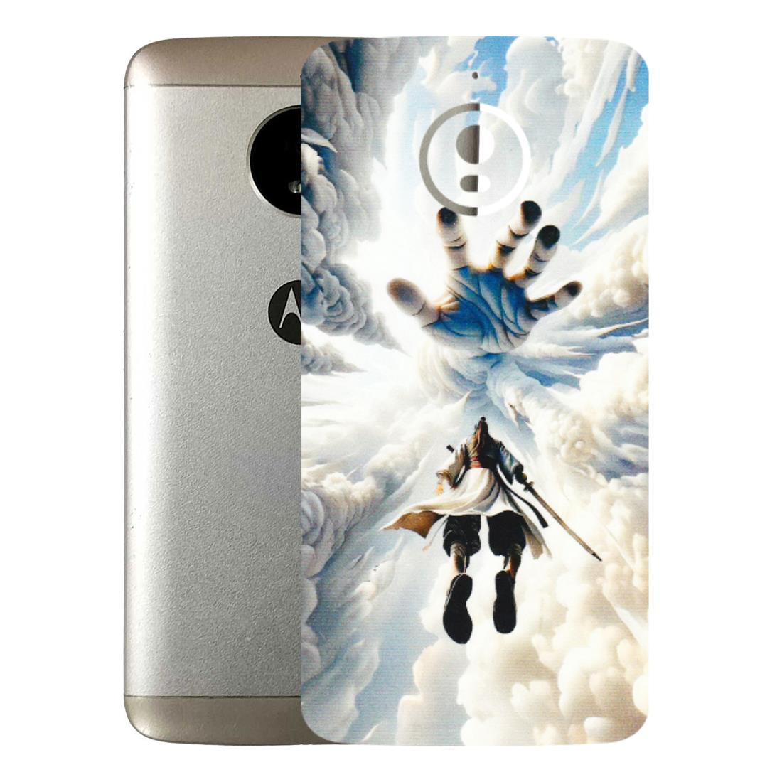 Motorola Phone Skins (All Models) - Big Hand With Monkey King - 3D Embossed Finish (L-323) Motorola Moto E4 Plus