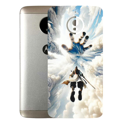 Motorola Phone Skins (All Models) - Big Hand With Monkey King - 3D Embossed Finish (L-323) Motorola Moto E4 Plus