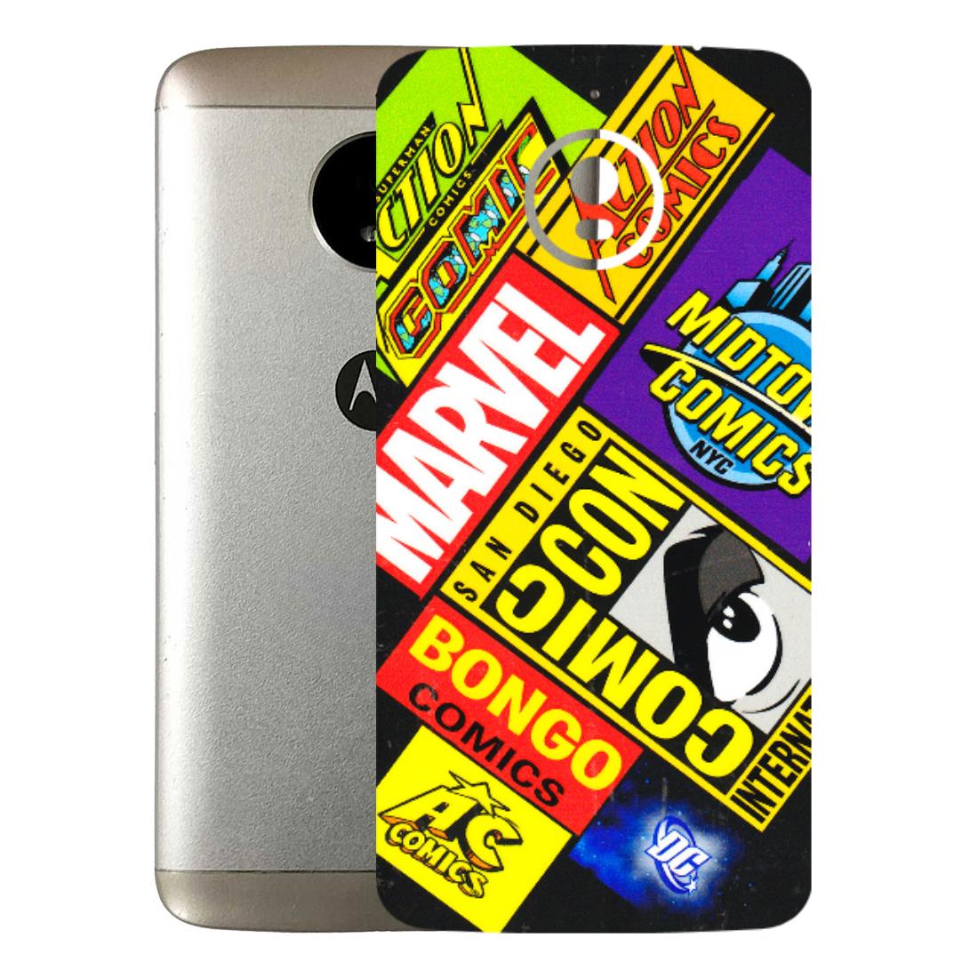 Motorola Phone Skins (All Models) - Bongo Comic Con - 3D Embossed Finish (L-325) Motorola Moto E4 Plus