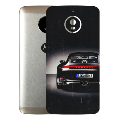 Motorola Phone Skins (All Models) - New Black Porsche GT3 - 3D Embossed Finish (L-327) Motorola Moto E4 Plus