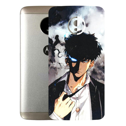 Motorola Phone Skins (All Models) - Sung Jinwoo Manhwa Anime - 3D Embossed Finish (L-328) Motorola Moto E4 Plus