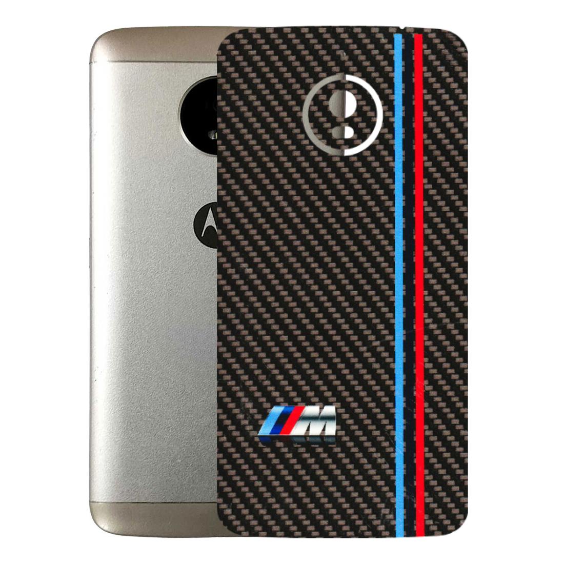 Motorola Phone Skins (All Models) - BM Carbon Fiber Feels - 3D Embossed Finish (L-38) Motorola Moto E4 Plus