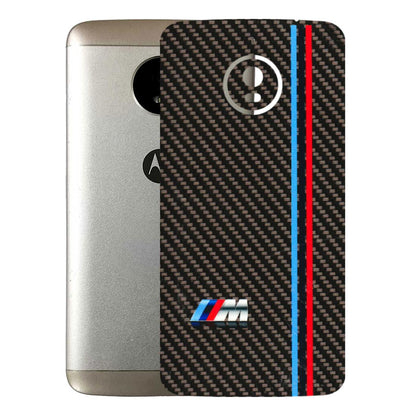 Motorola Phone Skins (All Models) - BM Carbon Fiber Feels - 3D Embossed Finish (L-38) Motorola Moto E4 Plus