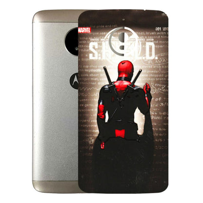 Motorola Phone Skins (All Models) - Deadpool - 3D Embossed Finish (L-56) Motorola Moto E4 Plus