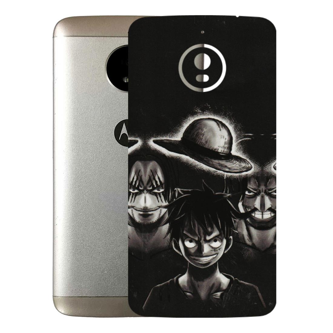 Motorola Phone Skins (All Models) - Black Luffy Hat - 3D Embossed Finish (L-57) Motorola Moto E4 Plus