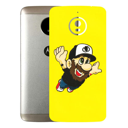 Motorola Phone Skins (All Models) - Flying Beardo - 3D Embossed Finish (L-60) Motorola Moto E4 Plus