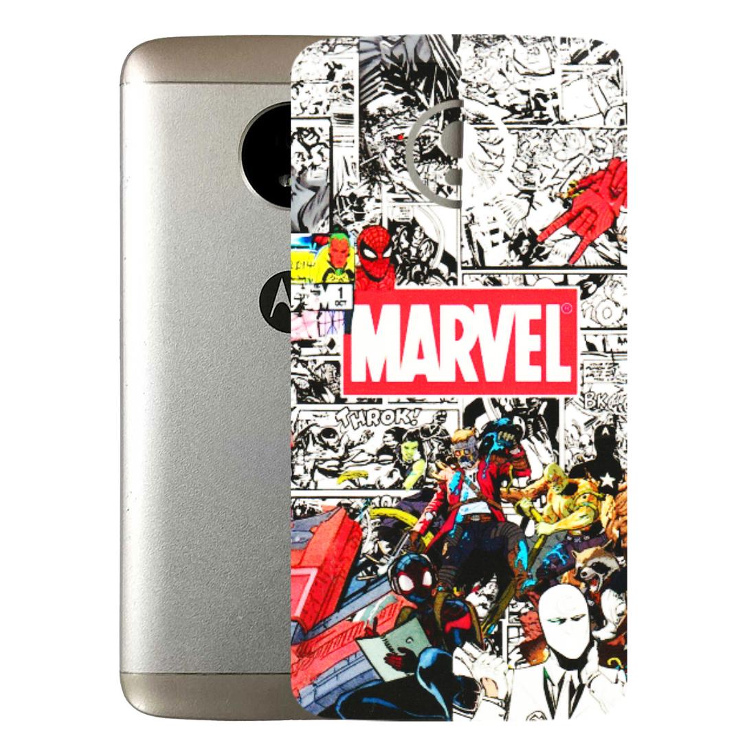Motorola Phone Skins (All Models) - Marvel Colorful Comic - 3D Embossed Finish (L-64) Motorola Moto E4 Plus
