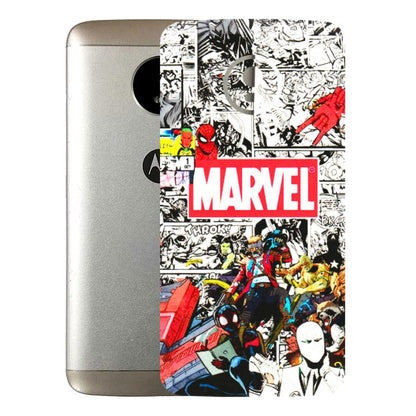 Motorola Phone Skins (All Models) - Marvel Colorful Comic - 3D Embossed Finish (L-64) Motorola Moto E4 Plus