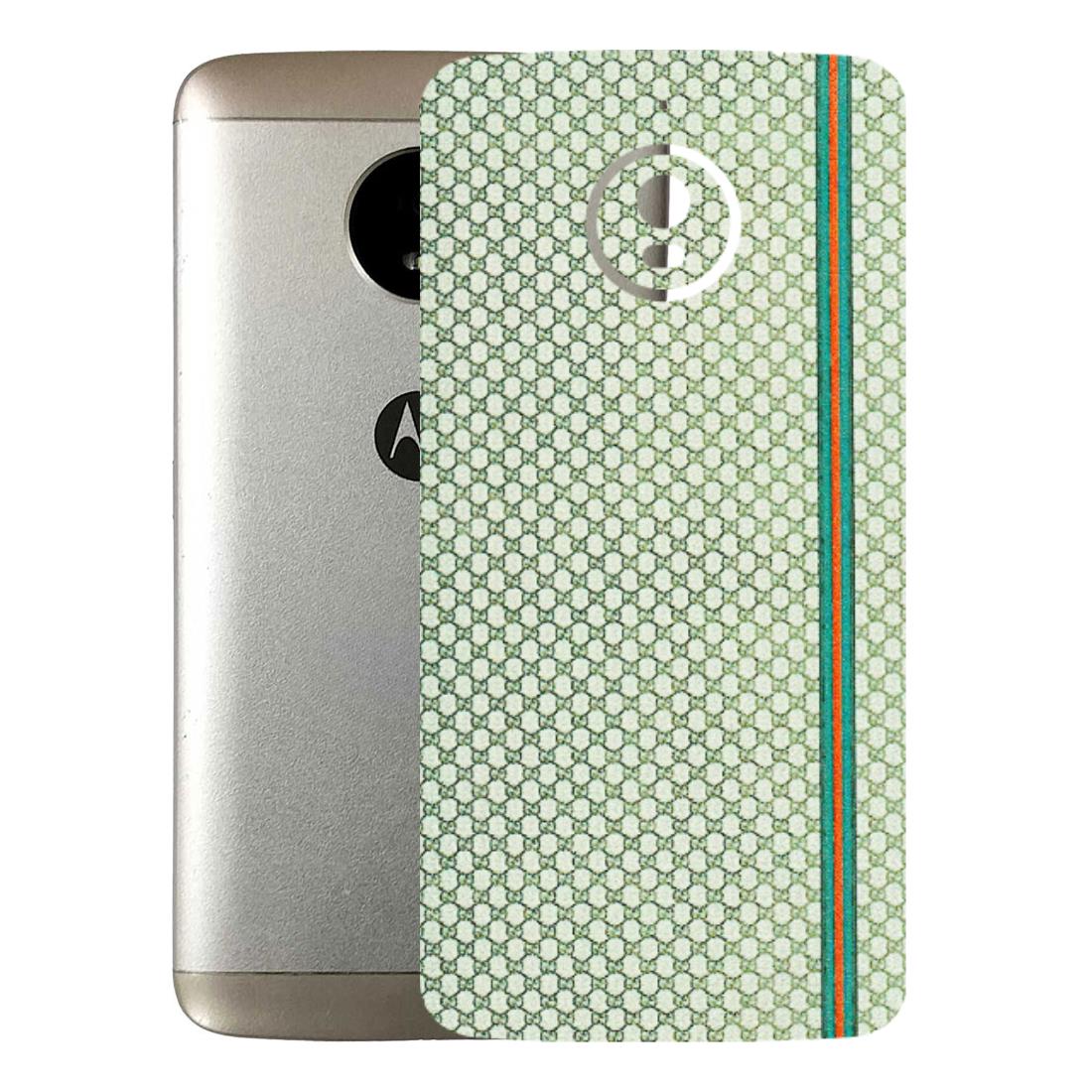 Motorola Phone Skins (All Models) - Gucci Fabric Pattern - 3D Embossed Finish (L-73) Motorola Moto E4 Plus