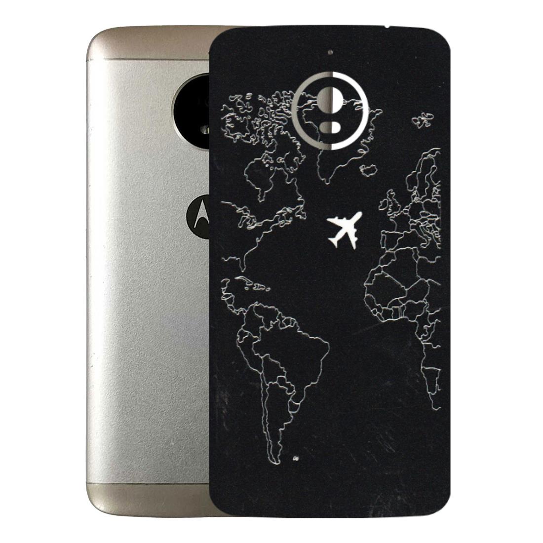 Motorola Phone Skins (All Models) - Never Ending Travel - 3D Embossed Finish (L-79) Motorola Moto E4 Plus