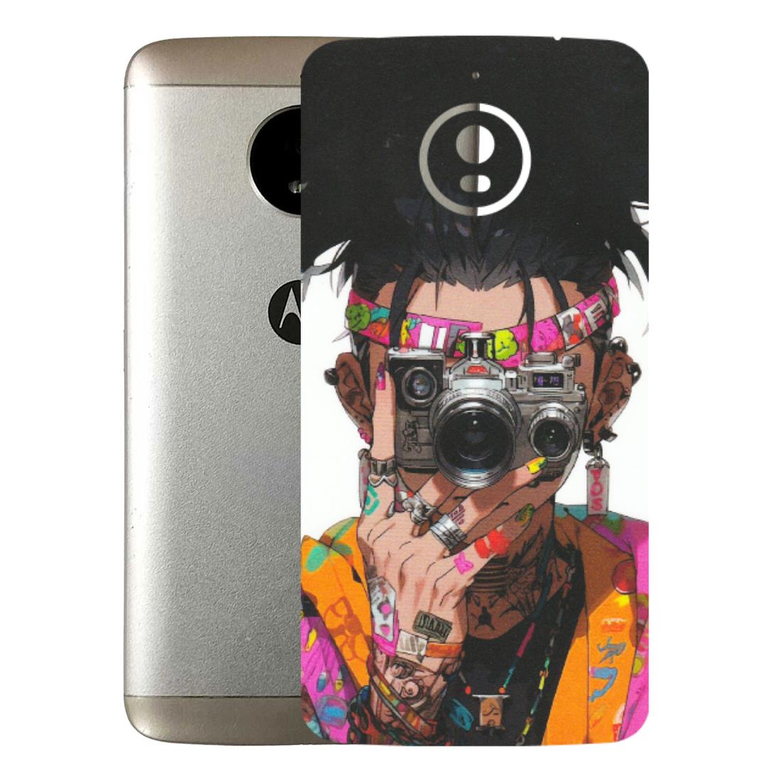 Motorola Phone Skins (All Models) - Camera Lover Girl - Matte Finish (M-09) Motorola Moto E4 Plus