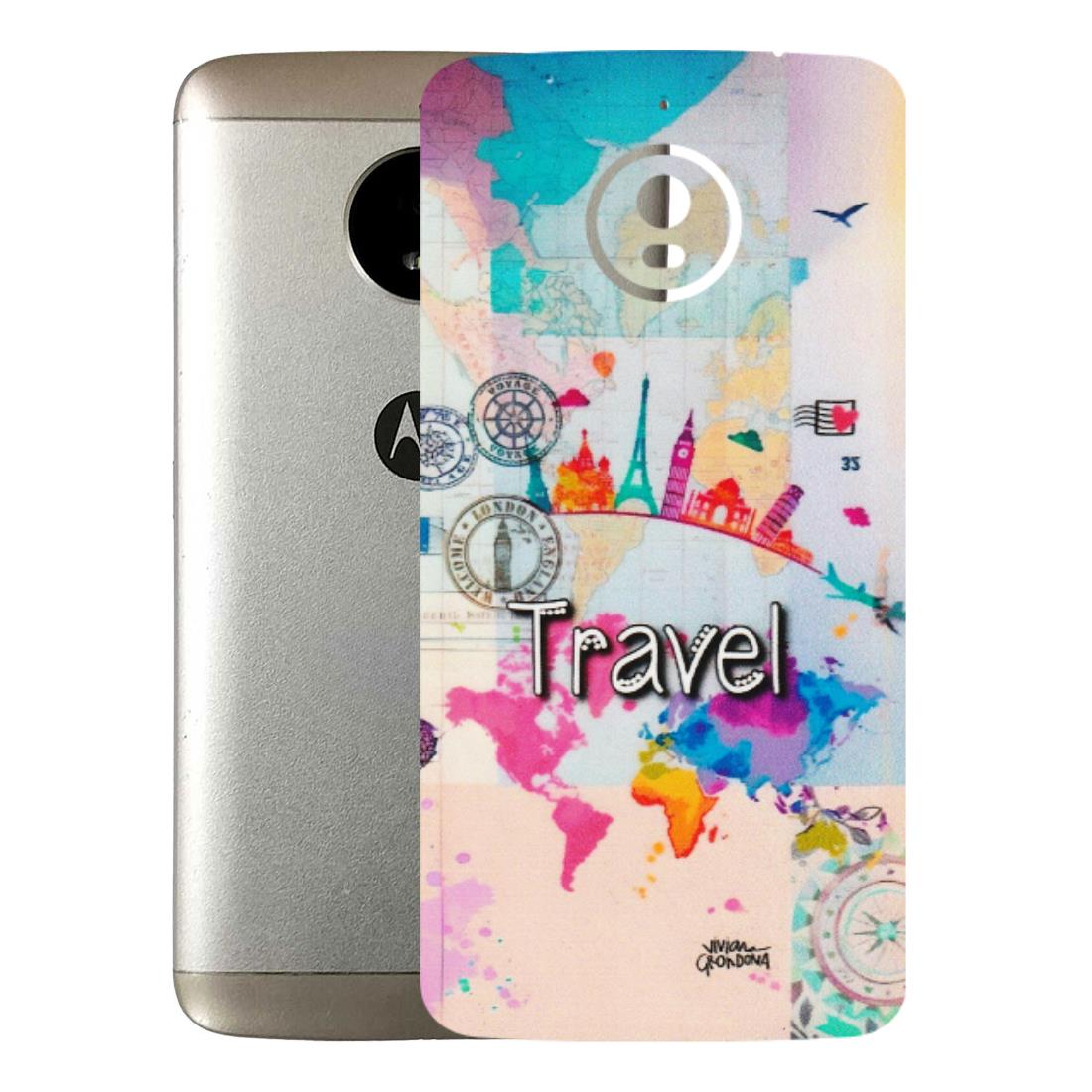 Motorola Phone Skins (All Models) - Travel The Wonders - Matte Finish (M-108) Motorola Moto E4 Plus