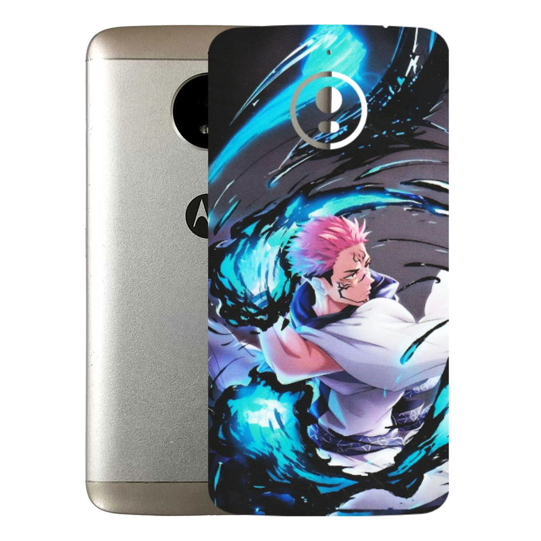Motorola Phone Skins (All Models) - New Jujutsu Kaisen Grey Blue Anime - Matte Finish (M-127) Motorola Moto E4 Plus